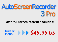 Powerful high quality screen recorder - AutoScreenRecorder 3 Pro